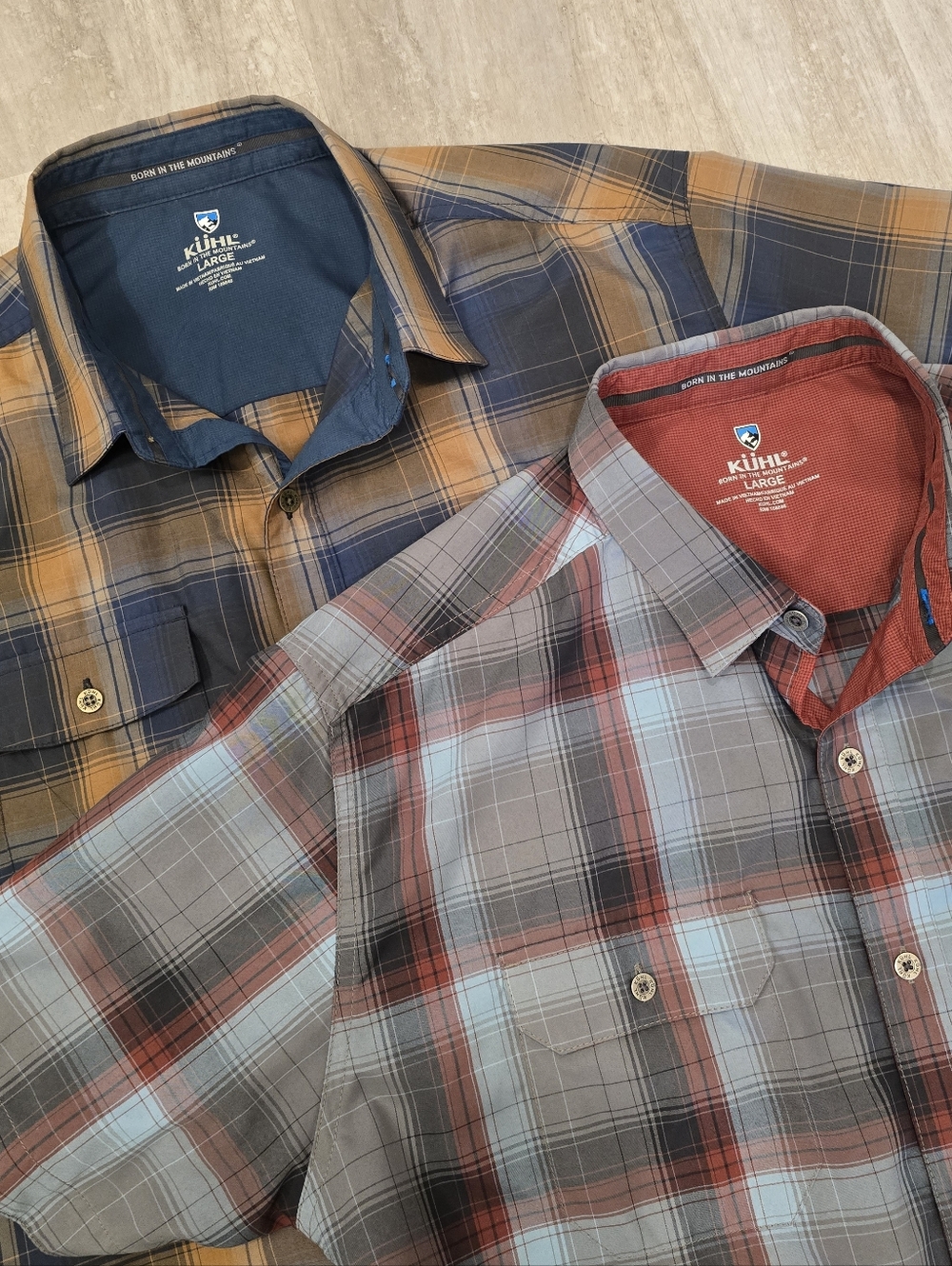 Kuhl Shirts Button Front Men's Large Short Sleeve